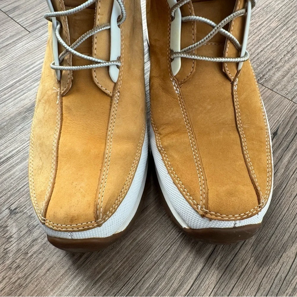 Timberland Wheat Nubuck Leather Mid Calf Boots Women’s Size 8.5 M Style 85374